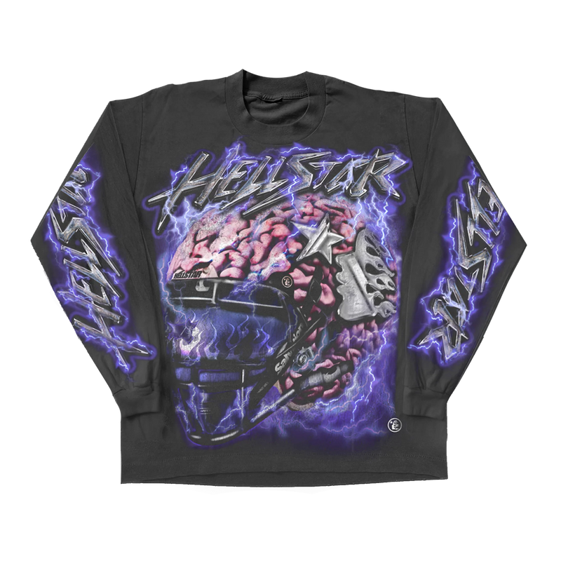 Hellstar Brain Helmet Black L/S Tee