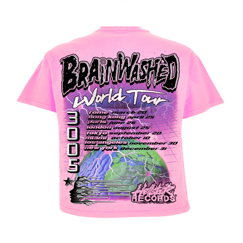 Hellstar Brainwashed World Tour Pink Tee