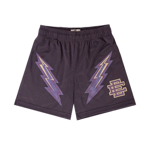 Eric Emanuel Grape Bolt Shorts