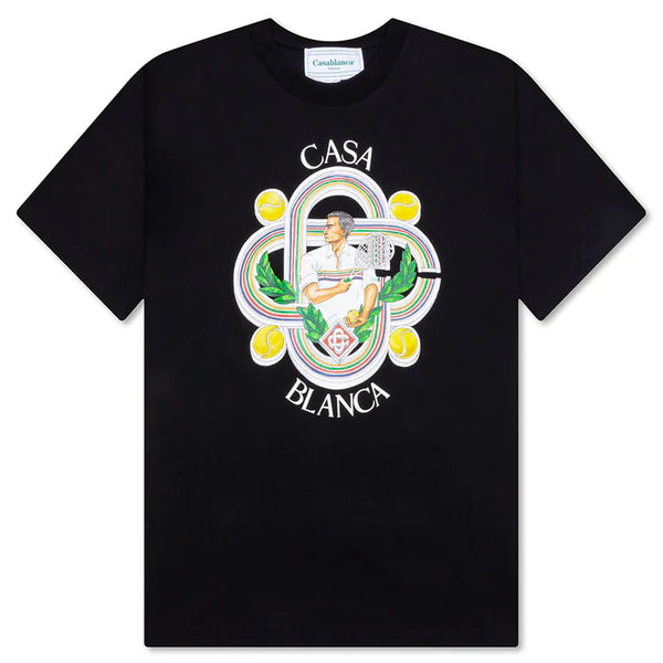 Casablanca Le Joueur Black Tee