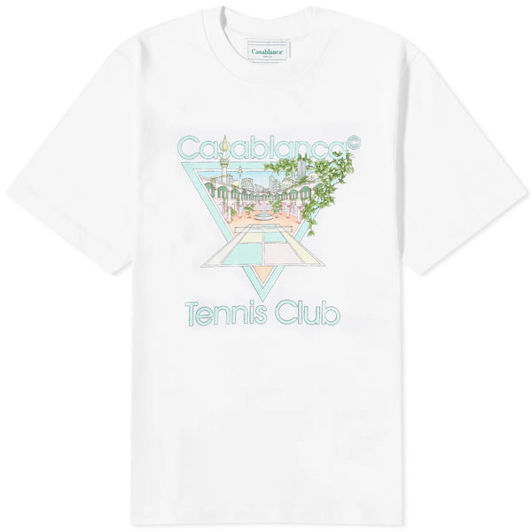 Casablanca Tennis Club Icon White Tee