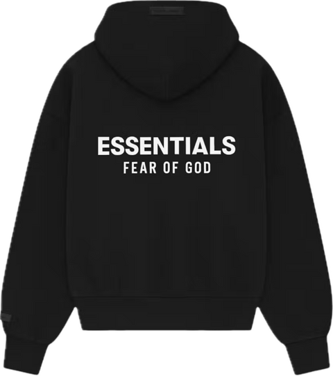 Essentials SS25 Jet Black Zip Up