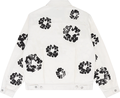 Denim Tears Cotton Wreath White Jean Jacket