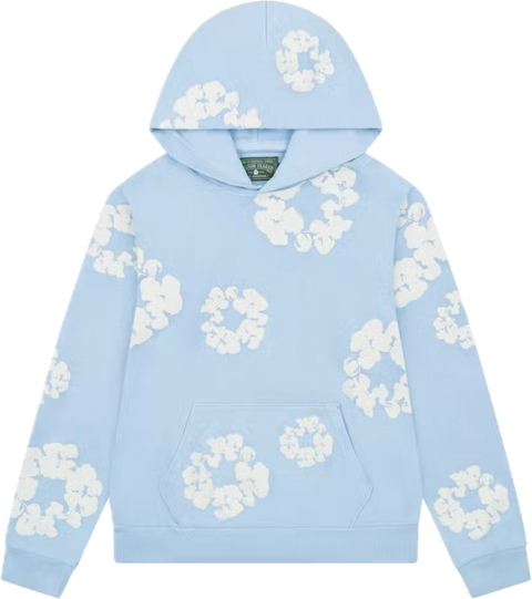 Denim Tears Cotton Wreath Powder Blue Hoodie