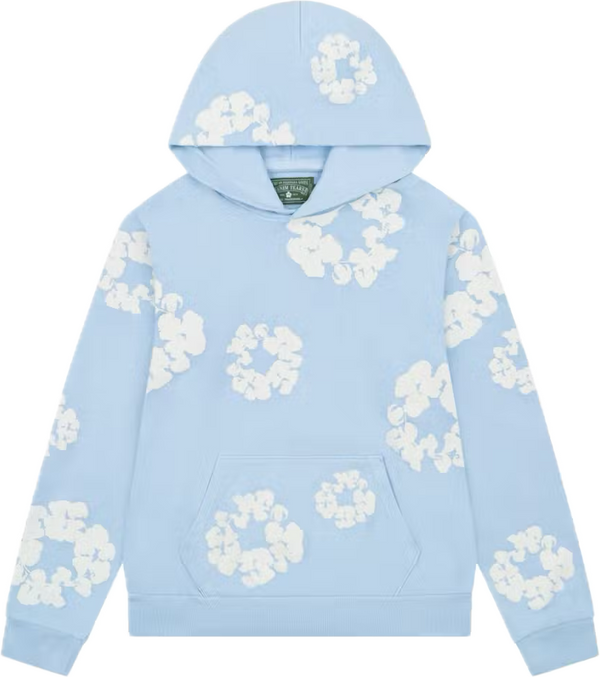 Denim Tears Cotton Wreath Powder Blue Hoodie