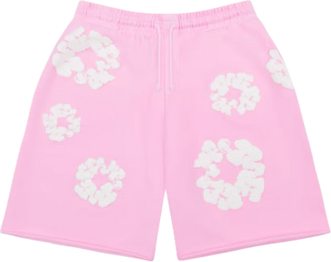 Denim Tears Cotton Wreath Powder Pink Sweatshorts