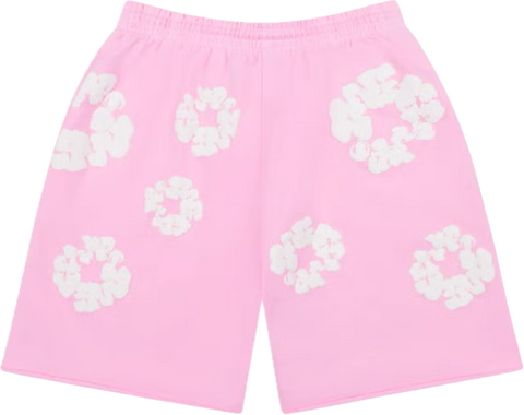 Denim Tears Cotton Wreath Powder Pink Sweatshorts