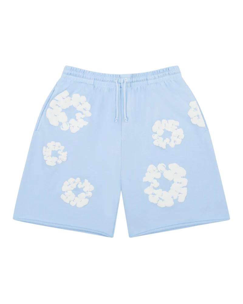 Denim Tears Cotton Wreath Powder Blue Sweatshorts