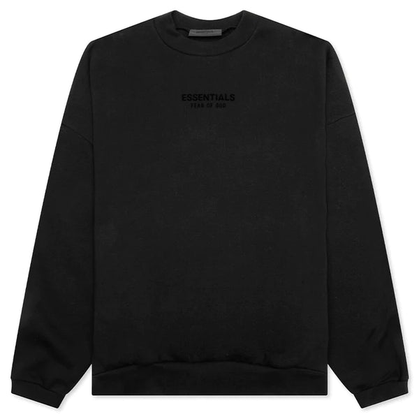 Essentials Jet Black Crewneck