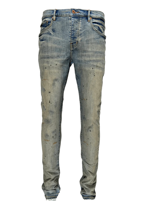 Purple P001 Indigo Oil Repair Jeans