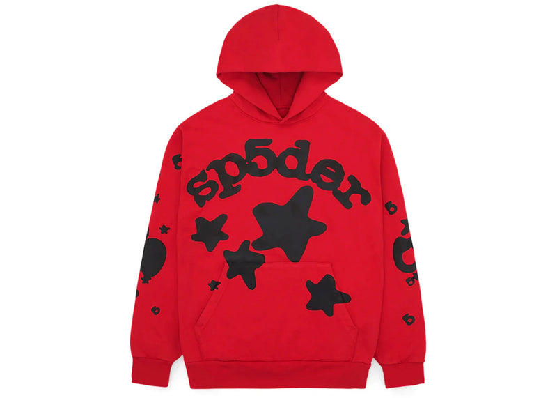 Sp5der Beluga Hoodie Red/Black