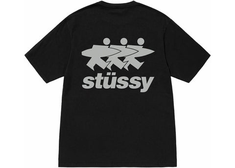 Stussy Surfwalk Black Tee