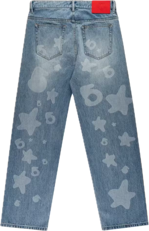 Sp5der Beluga Light Wash Blue Jeans