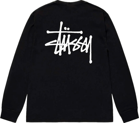 Stussy Basic Black L/S Tee