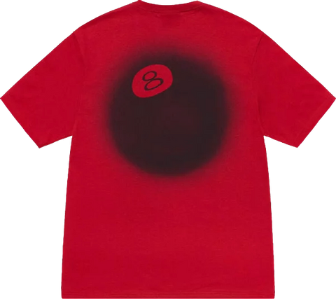 Stussy 8 Ball Fade Red Tee