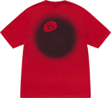 Stussy 8Ball Fade Red Tee