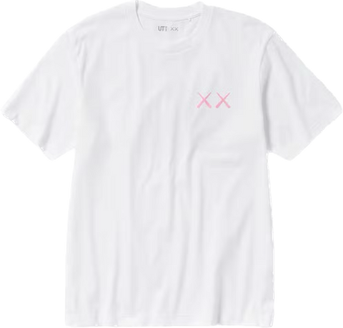Kaws Pink Figure White Tee