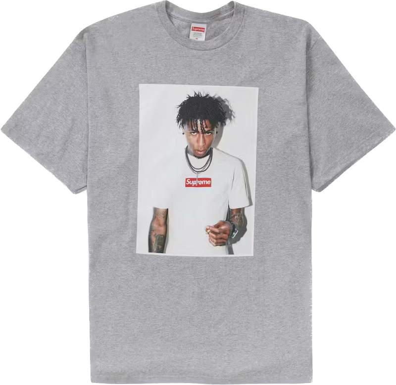 Supreme NBA Youngboy Photo Heather Grey Tee