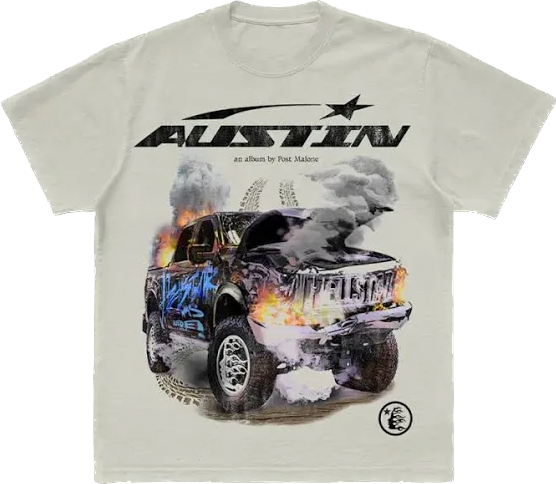 Hellstar Post Malone Austin Cream Tee