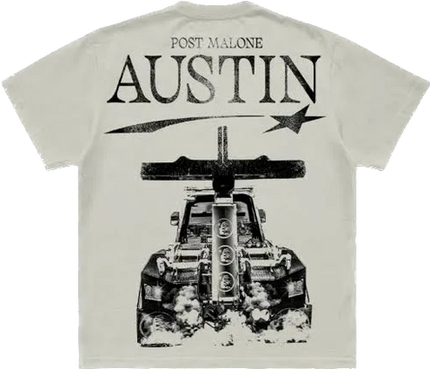 Hellstar Post Malone Austin Cream Tee