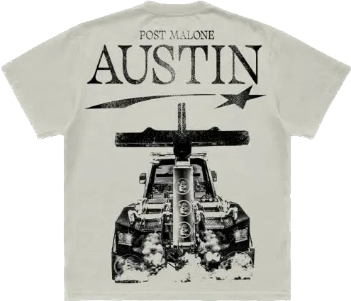 Hellstar Post Malone Austin Cream Tee