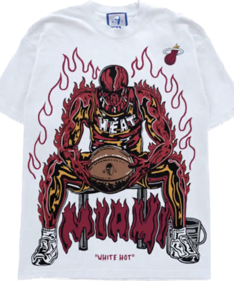 Warren Lotas NBA Miami Heat White Tee