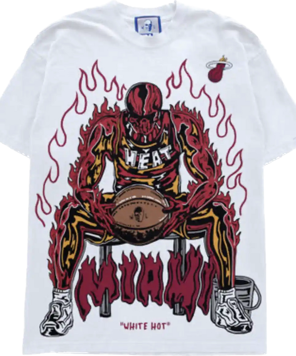 Warren Lotas NBA Miami Heat White Tee