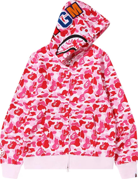 Bape Pink Camo Shark Full Zip