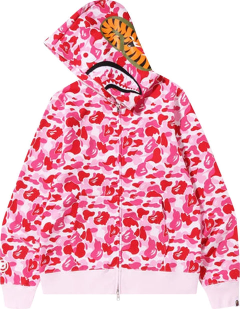 Bape Pink Camo Shark Full Zip