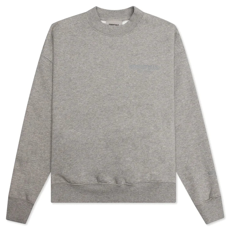 Essentials Kids Dark Oatmeal Crewneck