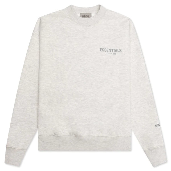 Essentials Kids Light Oatmeal Crewneck