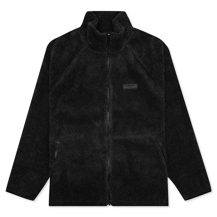 Essentials Polar Fleece Black Full Zip