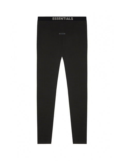 Essentials Off Black Thermal Pants