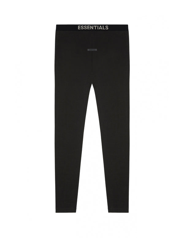 Essentials Off Black Thermal Pants