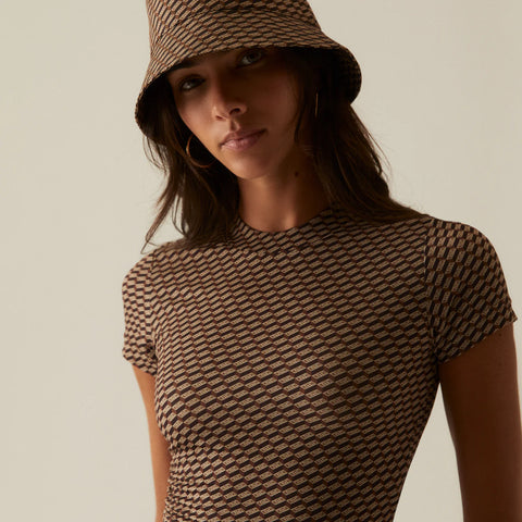 Kith Mulberry Sheer Monogram Canvas Tee