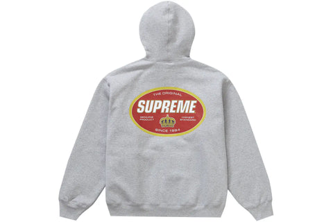 Supreme Crown Grey Hoodie