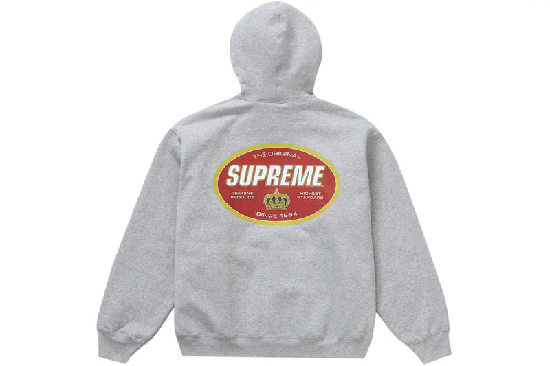 Supreme Crown Grey Hoodie