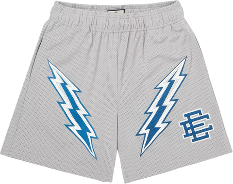 Eric Emanuel Gray/Dark Gray Bolt Shorts