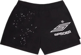 Sp5der Black Double Layer Shorts