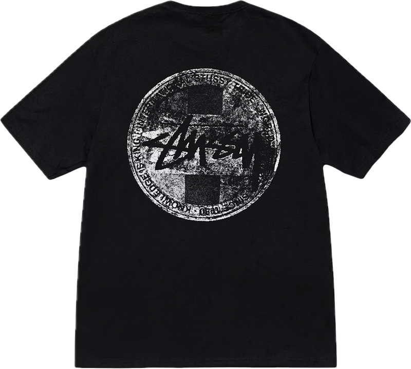 Stussy Dot Stamp Black Tee