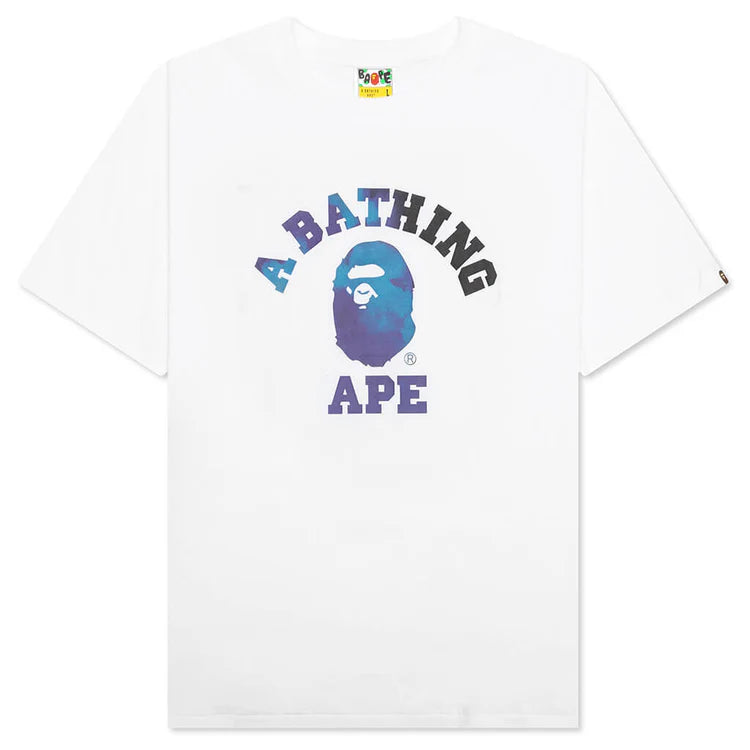 Bape Tie Dye Camo White Tee
