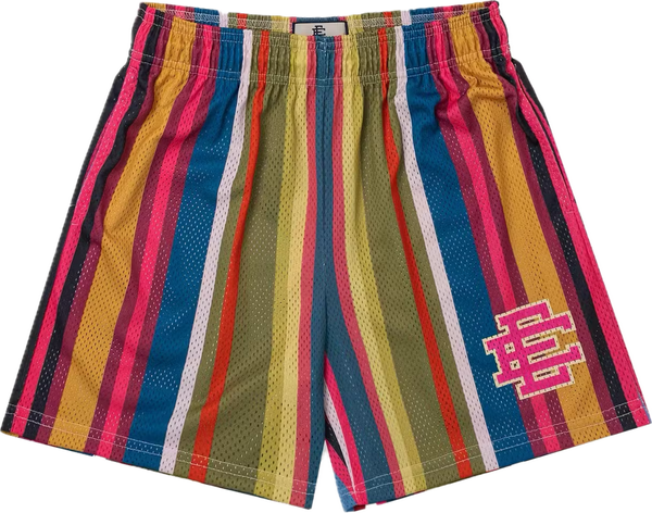 Eric Emanuel Multi Color Pinstripe Shorts