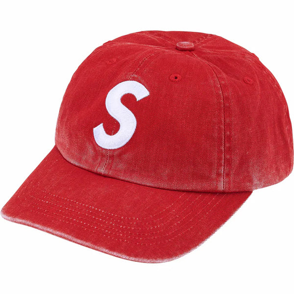 Supreme 6 Panel Washed Red Hat