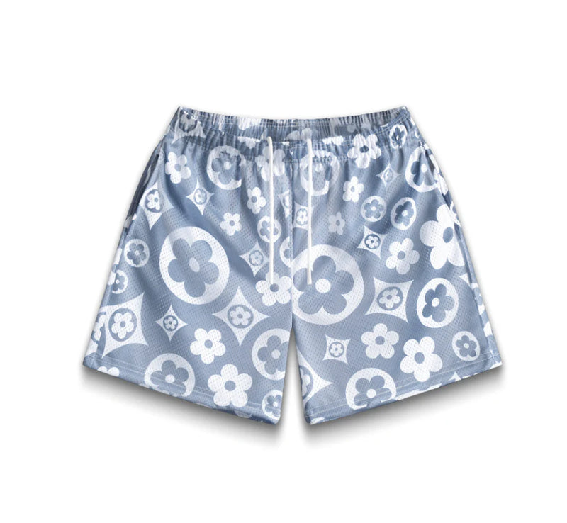 Bravest Studios Grey Flower Shorts