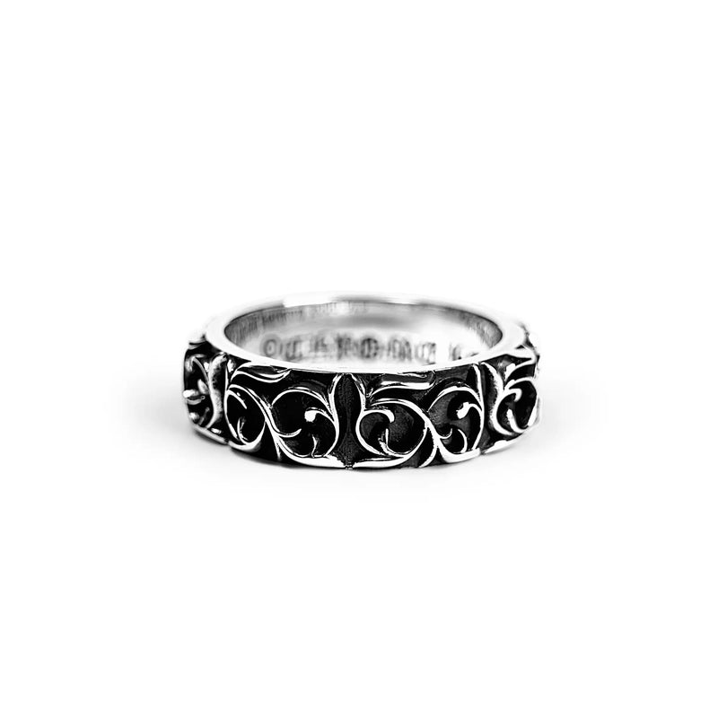 Chrome Hearts Eternity Vine Silver Ring