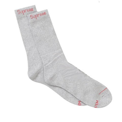 Supreme Heather Grey Crew Socks (1 Pair)
