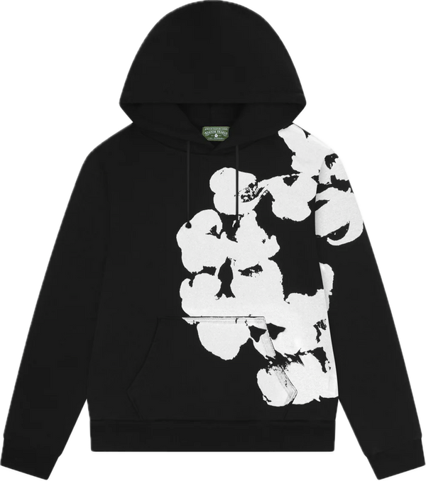 Denim Tears Big Cotton Wreath Black Hoodie