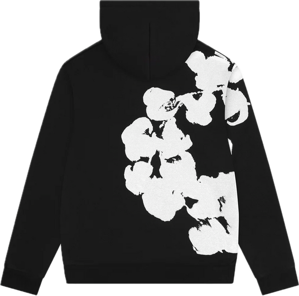 Denim Tears Big Cotton Wreath Black Hoodie
