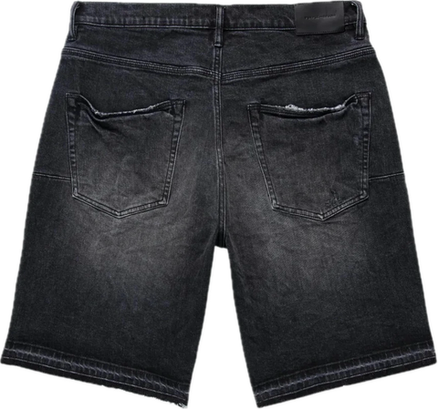 Purple P021 Black Blowout Relaxed Shorts