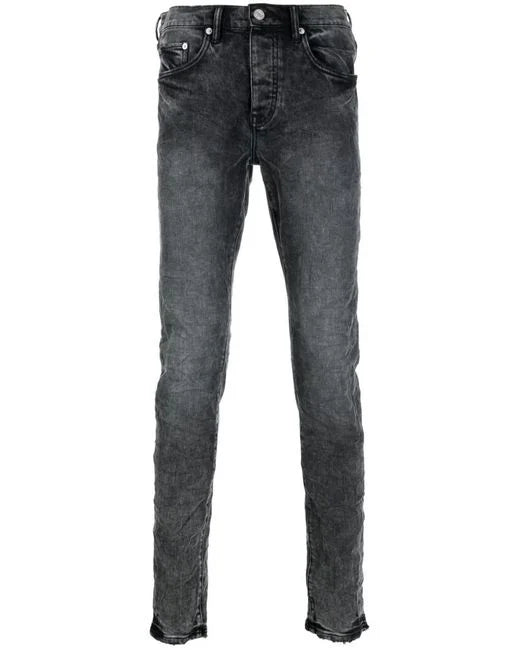 Purple P001 Vintage Washed Black Jeans